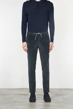 Milano Jogger pantalone chino uomo in velluto 500 righe extra slim fit
