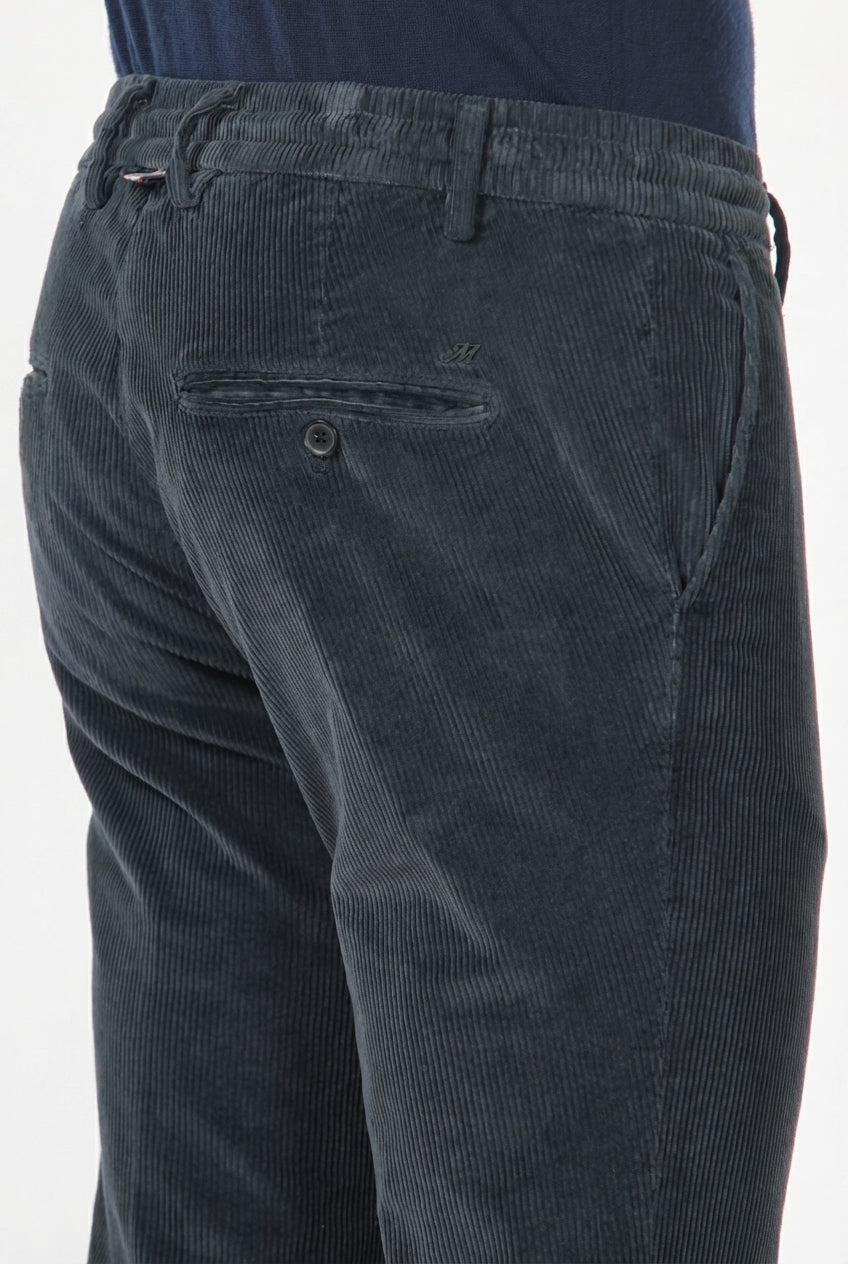 Milano Jogger pantalone chino uomo in velluto 500 righe extra slim fit