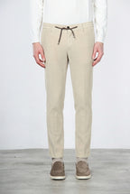 Milano Jogger pantalone chino uomo in velluto 500 righe extra slim fit