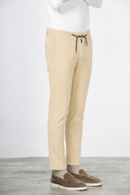 Milano Jogger pantalón chino de hombre en pana 500 rayas extra slim fit