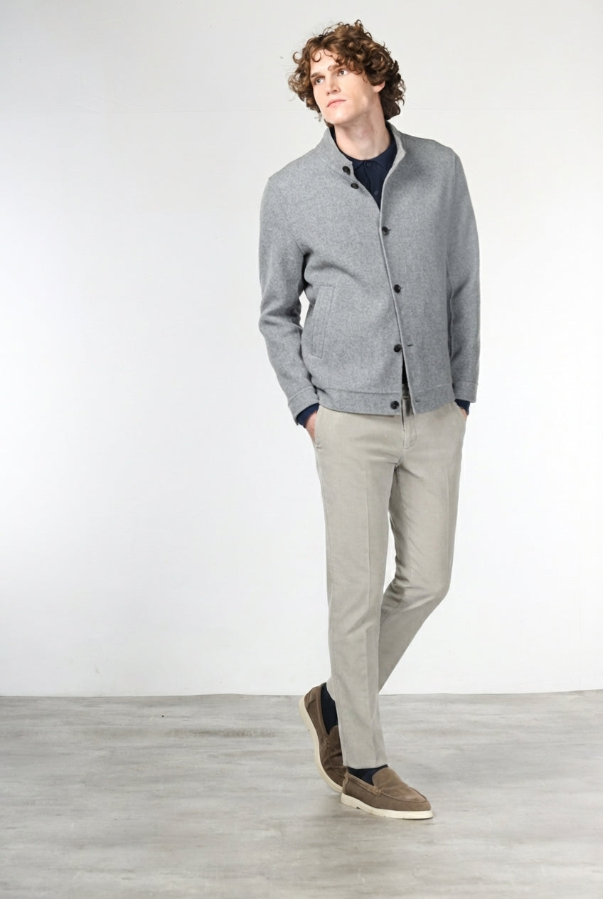 Milano Jogger pantalone chino uomo in velluto 500 righe extra slim fit