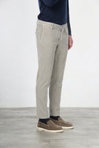 Milano Jogger pantalone chino uomo in velluto 500 righe extra slim fit