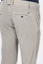 Milano Jogger pantalone chino uomo in velluto 500 righe extra slim fit