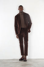 Milano Jogger pantalone chino uomo in velluto 500 righe extra slim fit