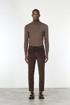 Milano Jogger pantalone chino uomo in velluto 500 righe extra slim fit