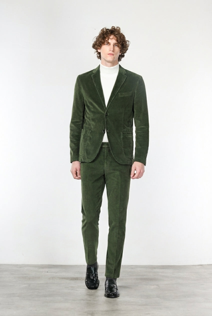Milano Jogger pantalone chino uomo in velluto 500 righe extra slim fit