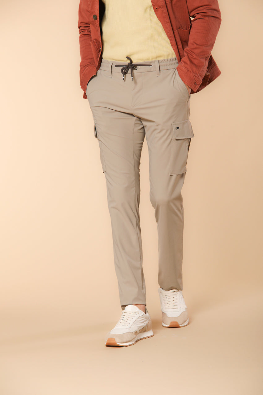 Chile Jogger Herren Cargo Hose in supertechnischem Jersey Extra Slim Fit