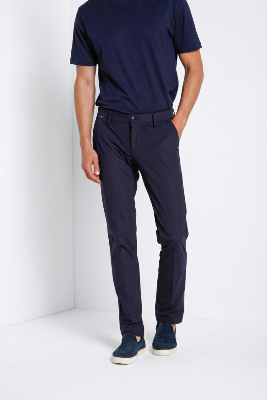 Milano Dynamic pantalon chino jogger homme en jersey super technique extra slim fit