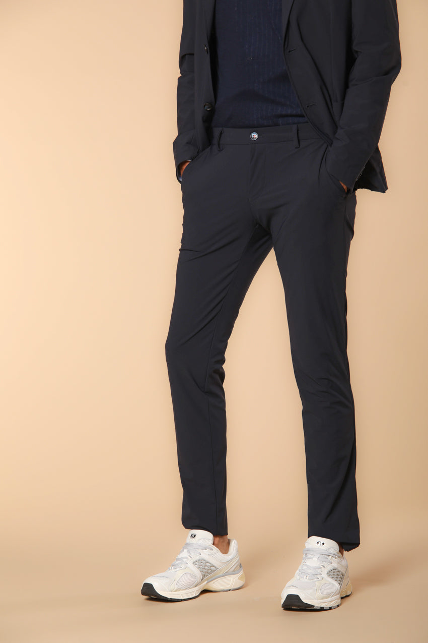 Milano Dynamic Herren Chino Jogger Hose aus supertechnischem Jersey Extra Slim Fit