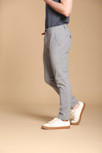 Milano Dynamic Herren Chino Jogger Hose aus supertechnischem Jersey Extra Slim Fit