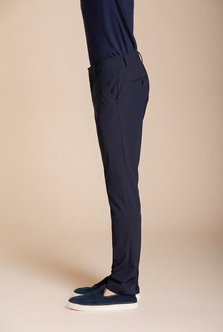 Milano Dynamic pantalone chino jogger uomo in jersey super tecnico extra slim fit