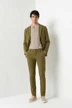 Milano Dynamic pantalone chino jogger uomo in jersey super tecnico extra slim fit