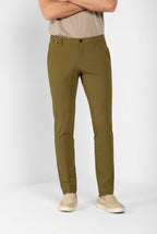 Milano Dynamic pantalone chino jogger uomo in jersey super tecnico extra slim fit