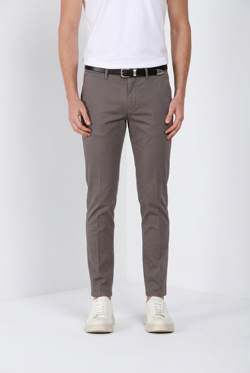 Torino Travel men's chino pants in technical travel stretch satin slim fit