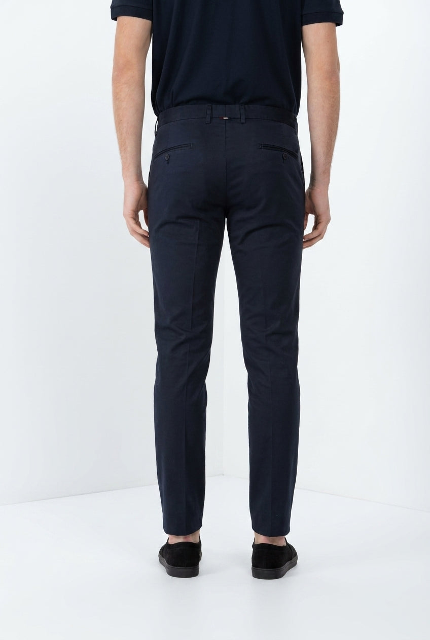 Torino Travel men's chino pants in technical travel stretch satin slim fit
