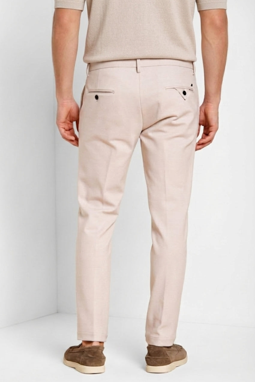 Torino Jog pantalon chino jogger homme en jersey piqué stretch slim fit