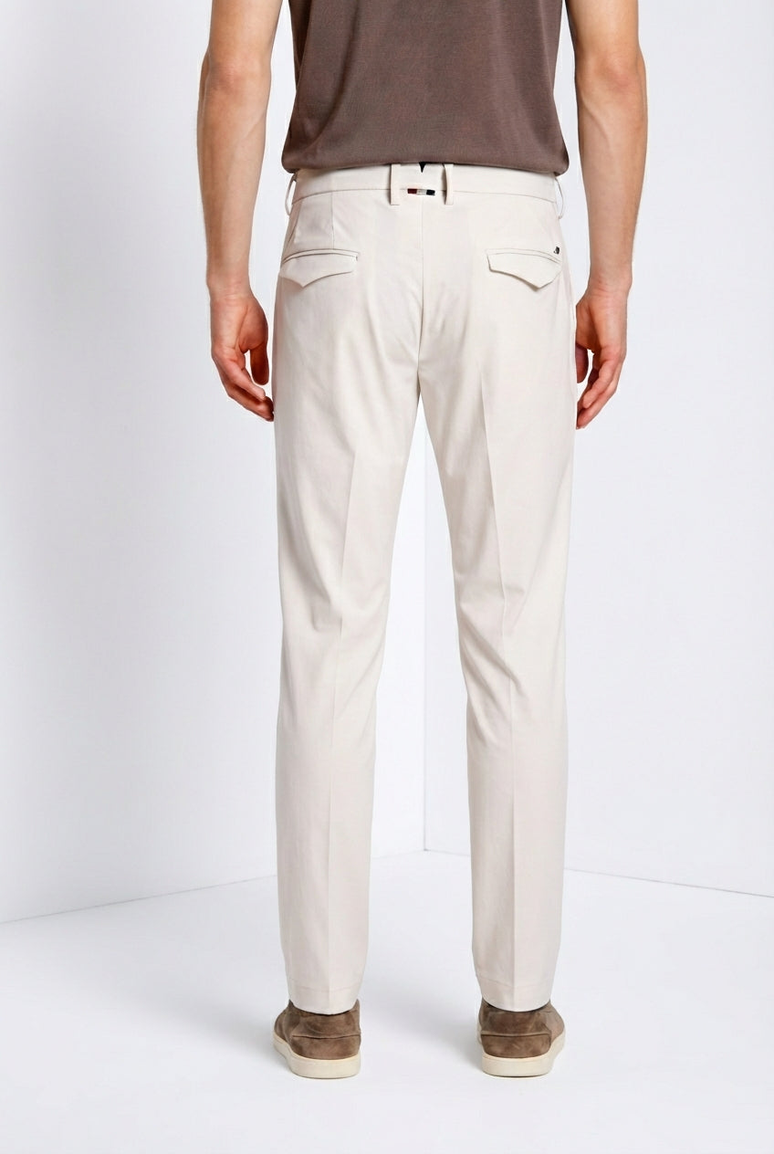 Torino 1 Pinces Dynamic pantalon chino jogger homme en jersey super technique slim fit