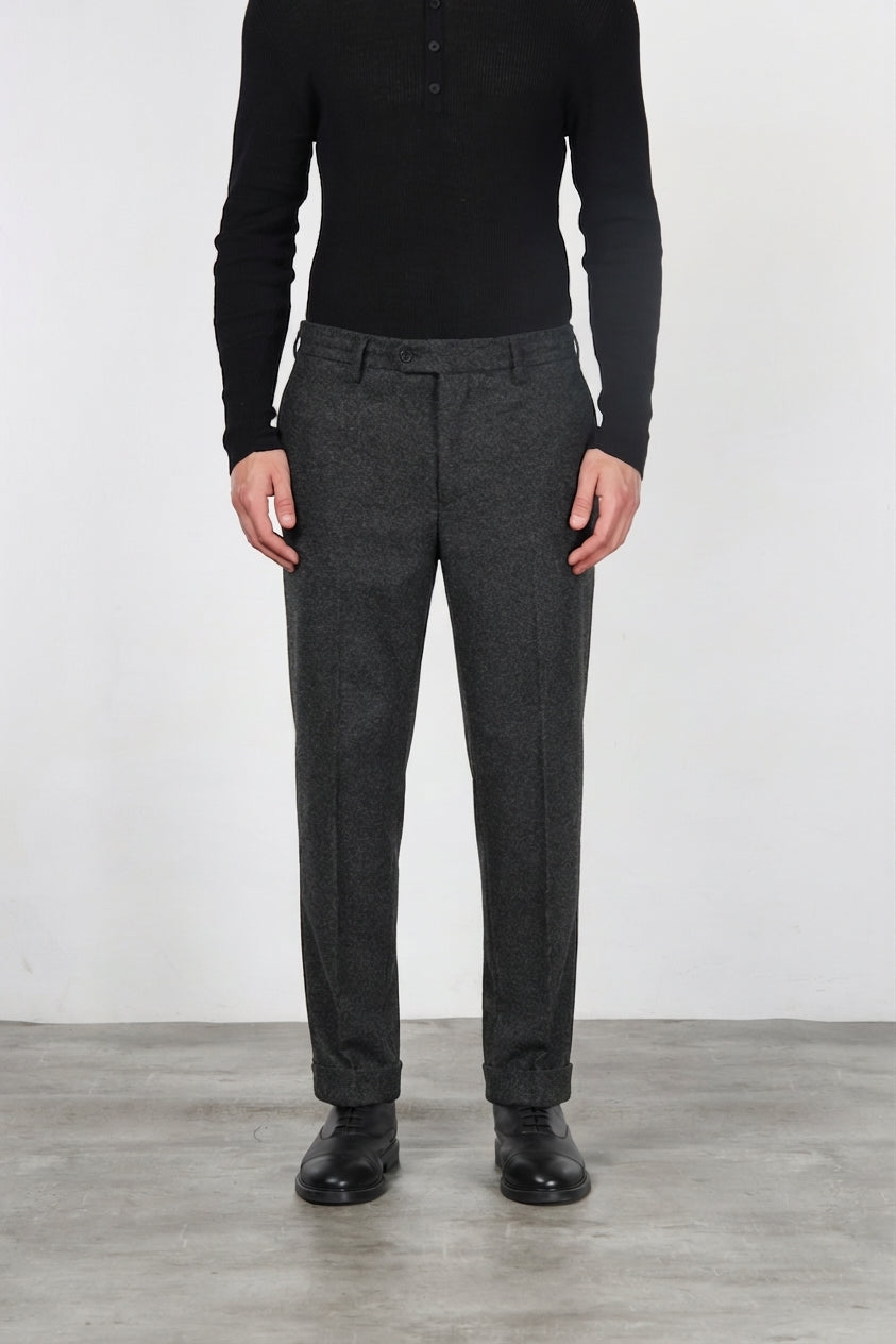 Chelsea pantalone chino uomo in jersey flanella relaxed fit