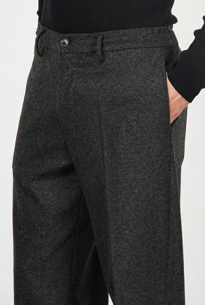 Chelsea pantalone chino uomo in jersey flanella relaxed fit