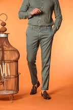 New York Herren Chino Hose aus Leinen und Baumwoll-Twill Regular Fit