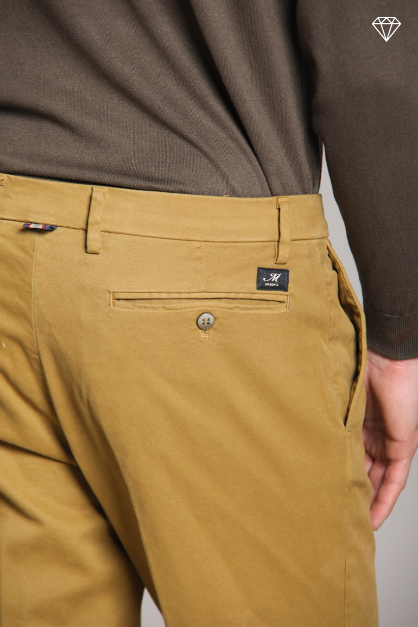 New York Herren Chinohose aus Stretch-Gabardine Regular Fit ①