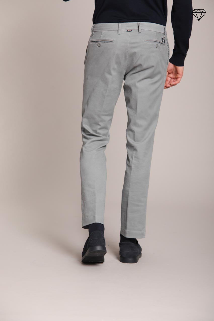 Foto 5 New York pantalone chino uomo in gabardina stretch regular fit ①