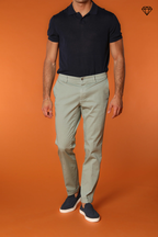 New York Herren Chino Hose aus Stretch-Satin Regular Fit ①
