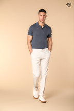 New York Herren Chino Hose aus Stretch-Satin Regular Fit ①