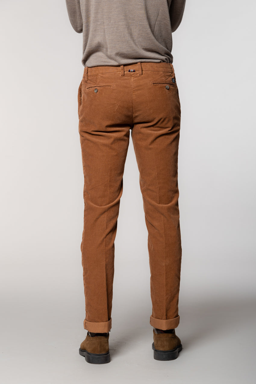 New York pantalone chino uomo in velluto 1000 righe regular fit