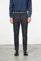 New York Winter pantalone chino uomo in denim stretch regular fit