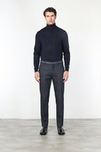 New York Elegance pantalone chino uomo in denim stretch regular fit