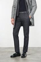 New York Elegance pantalone chino uomo in denim stretch regular fit