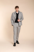 Foto 3 New York pantalone chino uomo in cotone lana regular fit