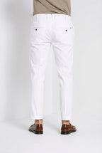 pantalone chino uomo Mason's New York regular fit — vestibilita' posteriore bianco