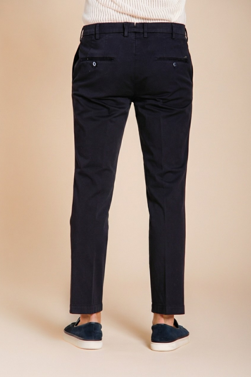 New York pantalone chino uomo in gabardina stretch regular fit ①
