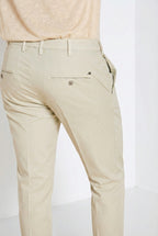 New York pantalone chino uomo in gabardina stretch regular fit ①