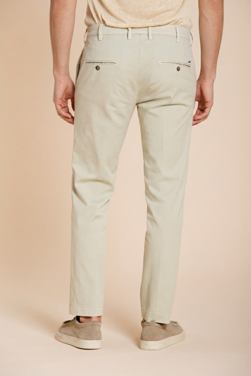 New York pantalone chino uomo in gabardina stretch regular fit ①