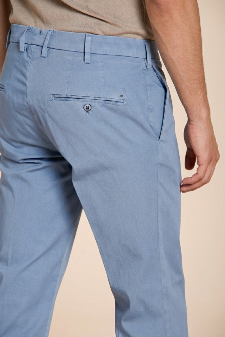 New York pantalone chino uomo in gabardina stretch regular fit ①