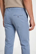 New York pantalone chino uomo in gabardina stretch regular fit ①