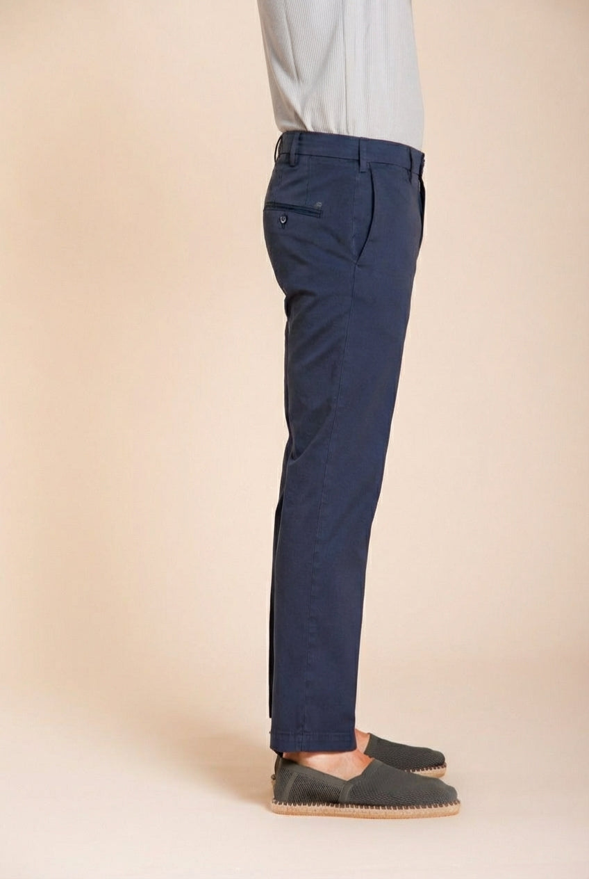 New York pantalone chino uomo in gabardina stretch regular fit ①