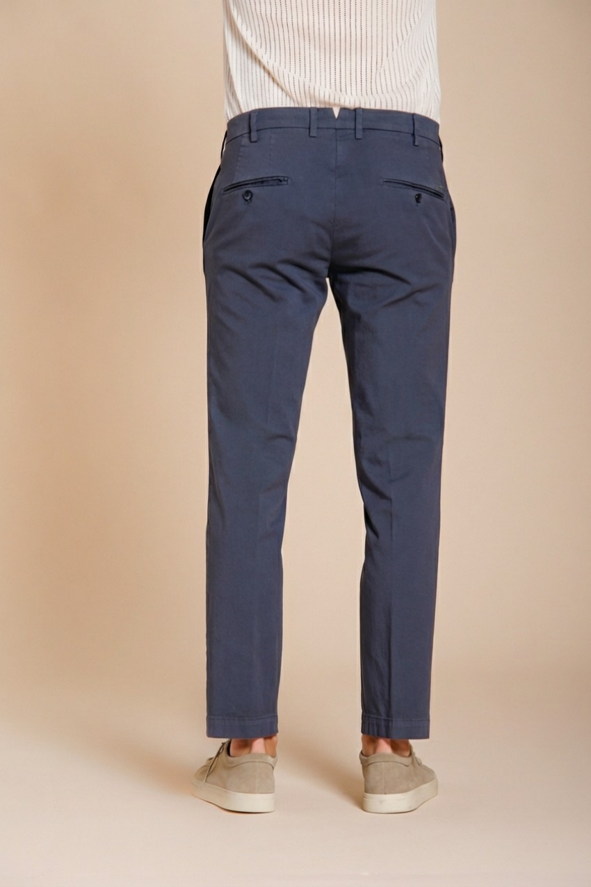 New York pantalone chino uomo in gabardina stretch regular fit ①