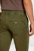 New York pantalone chino uomo in gabardina stretch regular fit ①