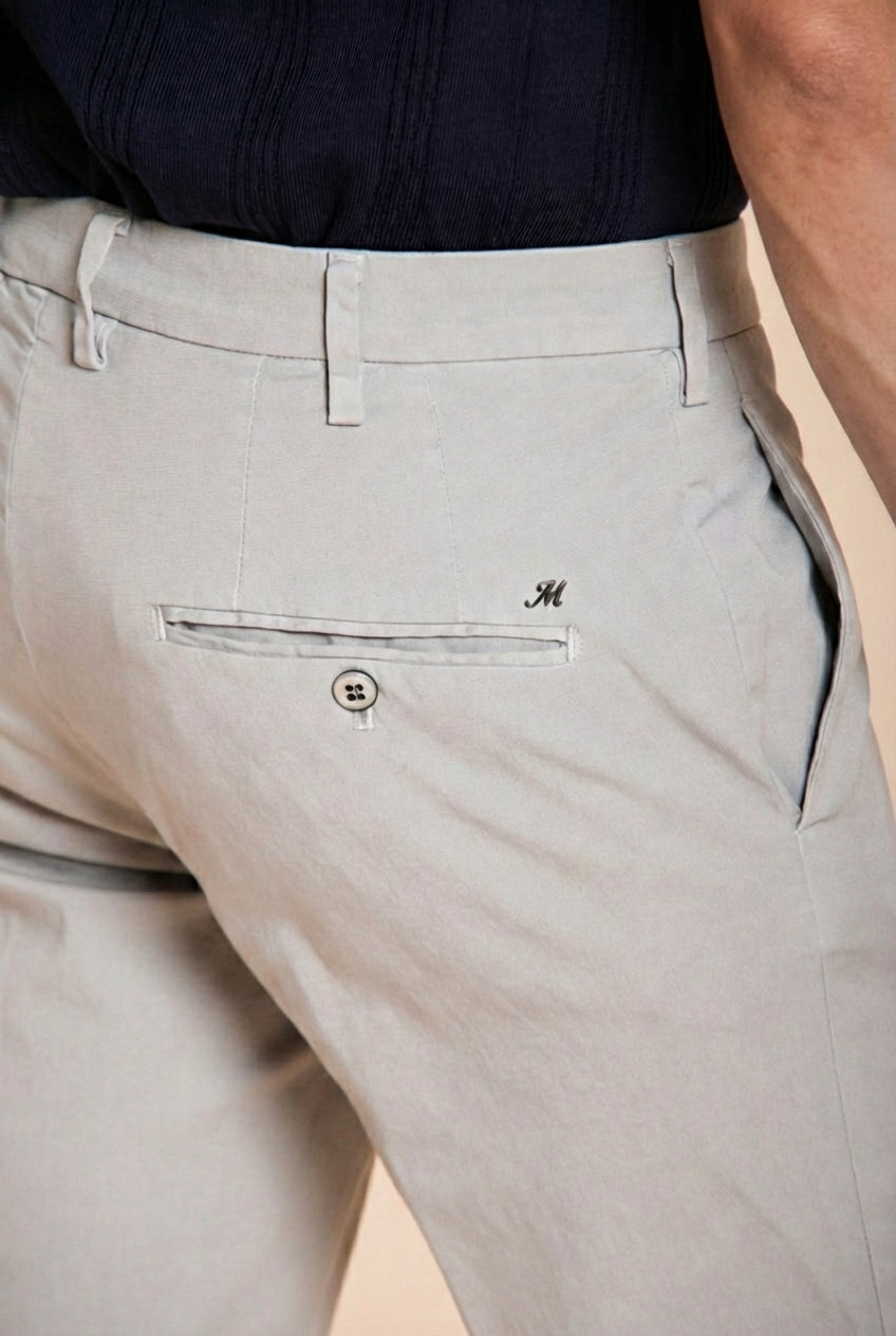 New York pantalone chino uomo in gabardina stretch regular fit ①