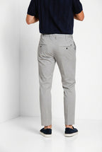 New York pantalone chino uomo in gabardina stretch regular fit ①