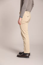 Foto 4 New York Sartoriale pantalone chino uomo sartoriale in cotone seta regular fit