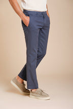 New York pantalone chino uomo in gabardina stretch regular fit ①