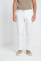 New York pantalone chino uomo in gabardina stretch regular fit ①