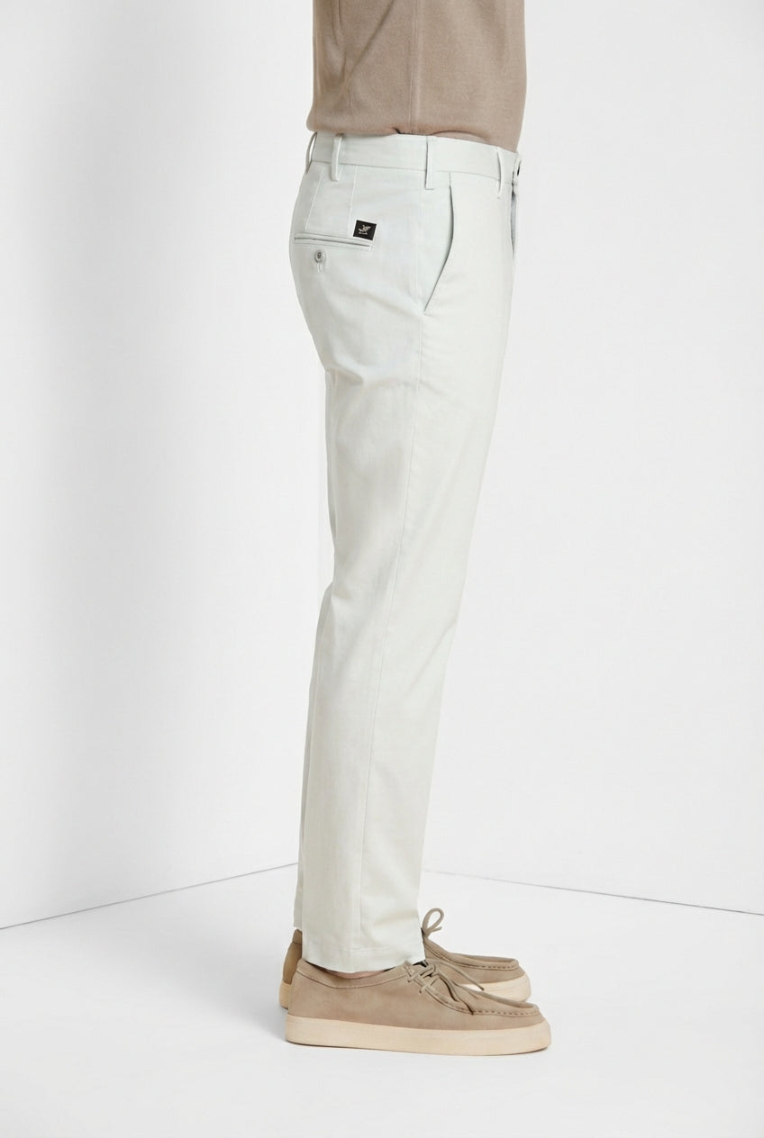 New York pantalone chino uomo in gabardina stretch regular fit ①