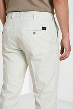 New York pantalone chino uomo in gabardina stretch regular fit ①