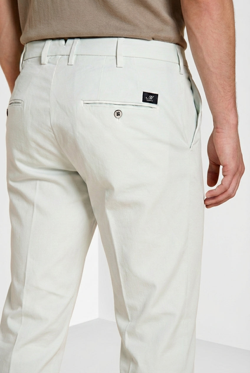 New York pantalone chino uomo in gabardina stretch regular fit ①